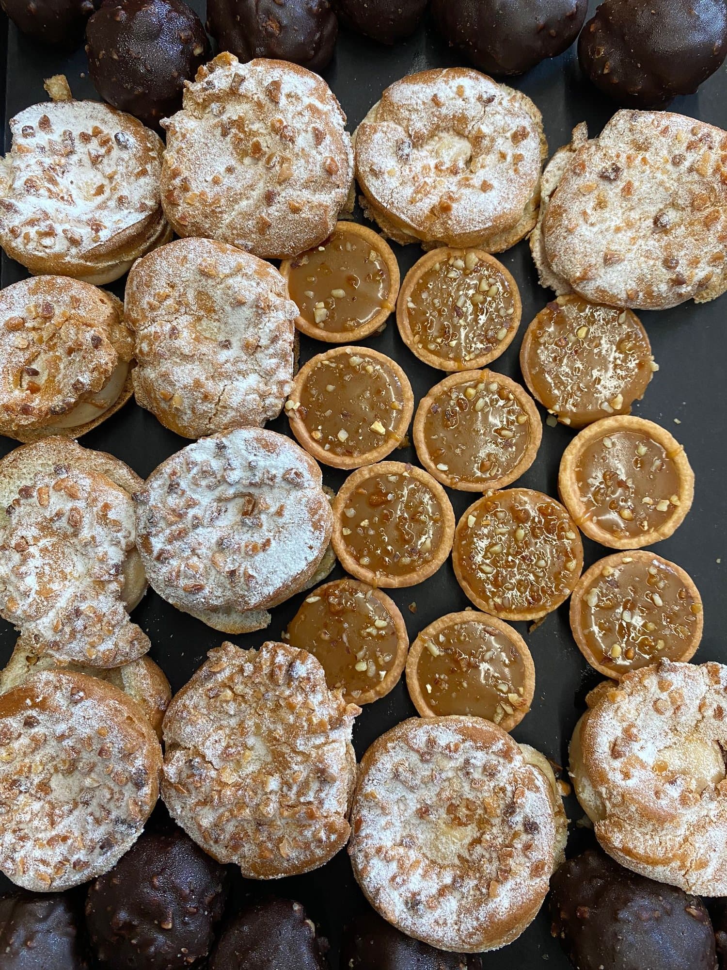 Caramel & hazelnut petits fours